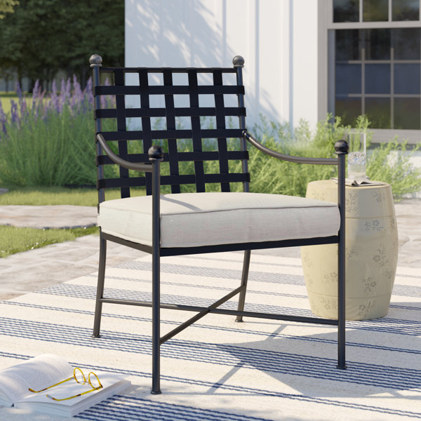 Birch Lane™ Lucier Patio Dining Armchair with Cushion & Reviews Wayfair